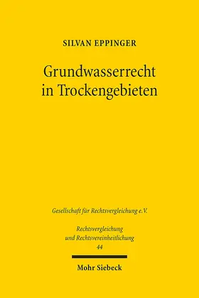 Eppinger |  Grundwasserrecht in Trockengebieten | eBook | Sack Fachmedien