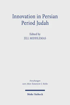 Middlemas |  Innovation in Persian Period Judah | Buch |  Sack Fachmedien