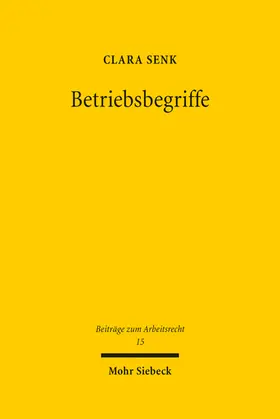 Senk / Winkel (geb. Senk) | Betriebsbegriffe | E-Book | www2.sack.de
