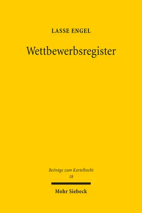 Engel |  Wettbewerbsregister | Buch |  Sack Fachmedien