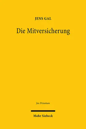 Gal |  Die Mitversicherung | Buch |  Sack Fachmedien