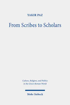 Paz |  From Scribes to Scholars | eBook | Sack Fachmedien