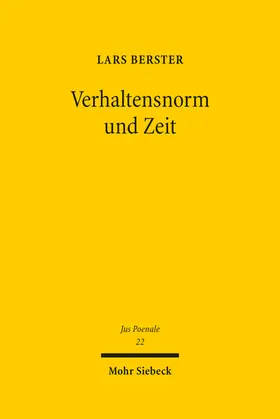 Berster |  Verhaltensnorm und Zeit | Buch |  Sack Fachmedien