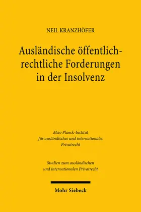 Kranzhöfer |  Ausländische öffentlich-rechtliche Forderungen in der Insolvenz | eBook | Sack Fachmedien
