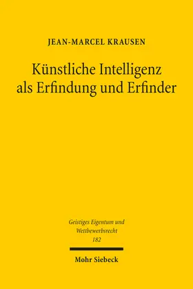 Krausen |  Künstliche Intelligenz als Erfindung und Erfinder | Buch |  Sack Fachmedien