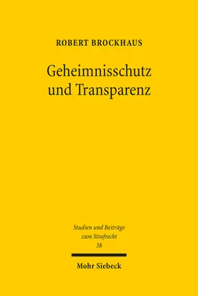 Brockhaus |  Geheimnisschutz und Transparenz | Buch |  Sack Fachmedien