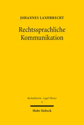 Landbrecht |  Rechtssprachliche Kommunikation | Buch |  Sack Fachmedien