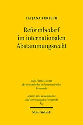 Tertsch |  Reformbedarf im internationalen Abstammungsrecht | eBook | Sack Fachmedien