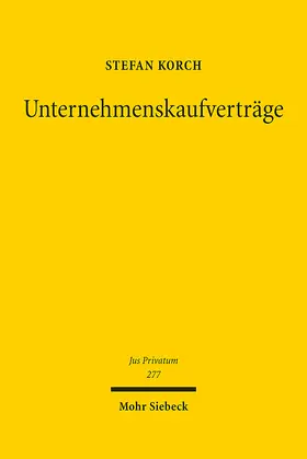 Korch |  Unternehmenskaufverträge | Buch |  Sack Fachmedien