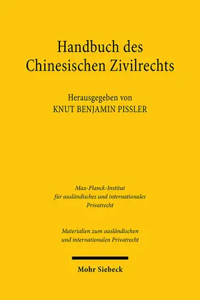 Pißler |  Handbuch des chinesischen Zivilrechts | Buch |  Sack Fachmedien