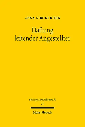 Kuhn |  Haftung leitender Angestellter | eBook | Sack Fachmedien