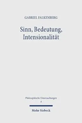 Falkenberg |  Sinn, Bedeutung, Intensionalität | eBook | Sack Fachmedien