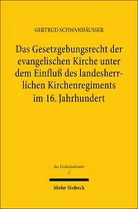 Schwanhäusser |  Das Gesetzgebungsrecht der evangelischen Kirche unter dem Einfluß des landesherrlichen Kirchenregiments im 16. Jahrhundert | eBook | Sack Fachmedien