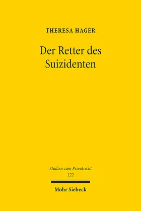 Hager |  Der Retter des Suizidenten | Buch |  Sack Fachmedien