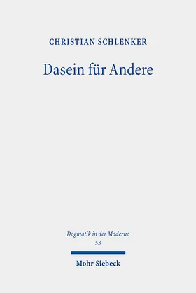 Schlenker |  Dasein für Andere | Buch |  Sack Fachmedien