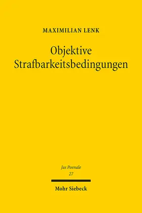 Lenk | Objektive Strafbarkeitsbedingungen | Buch | 978-3-16-163999-9 | www2.sack.de