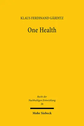 Gärditz |  One Health | eBook | Sack Fachmedien