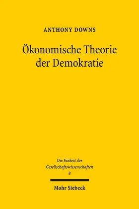 Wildenmann / Downs |  Ökonomische Theorie der Demokratie | Buch |  Sack Fachmedien