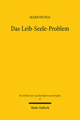 Bunge |  Das Leib-Seele-Problem | Buch |  Sack Fachmedien