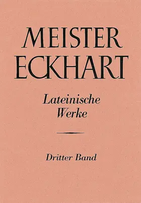 Christ / Decker / Koch |  Meister Eckhart. Lateinische Werke Band 3: | Buch |  Sack Fachmedien