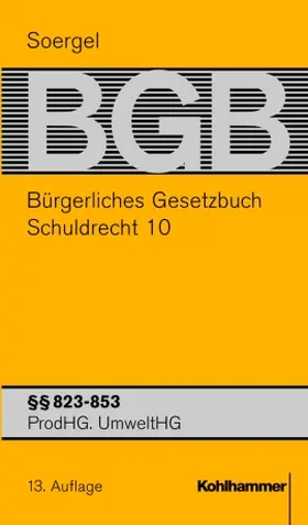 Soergel / Beater / Siebert |  Bürgerliches Gesetzbuch mit Einführungsgesetz und Nebengesetzen (BGB) | Buch |  Sack Fachmedien