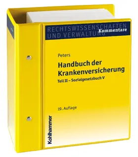 Peters / Bohmeier / Bregenhorn-Wendland |  Handbuch der Krankenversicherung | Loseblattwerk |  Sack Fachmedien