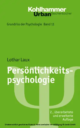 Laux / Selg / Ulich |  Persönlichkeitspsychologie | eBook | Sack Fachmedien