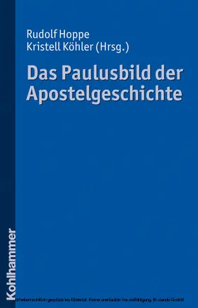 Hoppe / Köhler | Das Paulusbild der Apostelgeschichte | E-Book | sack.de