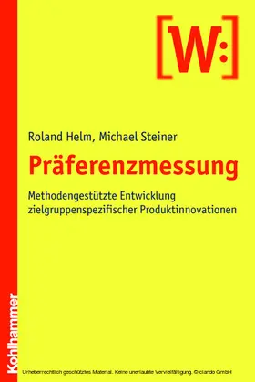 Steiner / Helm |  Präferenzmessung | eBook | Sack Fachmedien