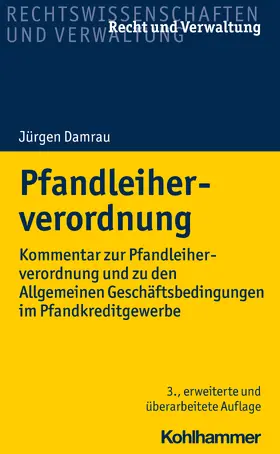 Damrau |  Pfandleiherverordnung | Buch |  Sack Fachmedien