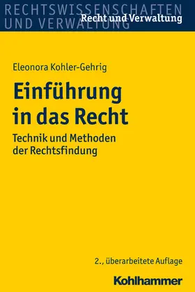Kohler-Gehrig |  Einführung in das Recht | eBook | Sack Fachmedien