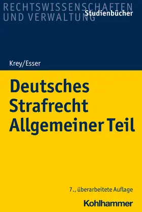 Esser / Krey |  Deutsches Strafrecht Allgemeiner Teil | Buch |  Sack Fachmedien