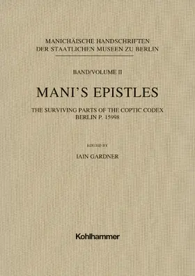 Gardner |  Mani's Epistles | Buch |  Sack Fachmedien