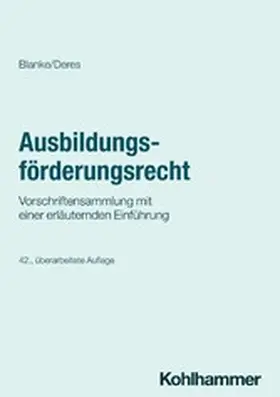 Deres / Blanke |  Ausbildungsförderungsrecht | eBook | Sack Fachmedien