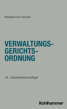 Redeker / Kothe / von Nicolai |  Verwaltungsgerichtsordnung | Buch |  Sack Fachmedien