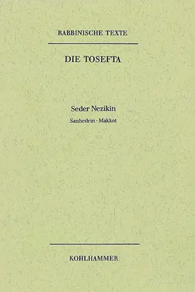 Salomonsen |  Rabbinische Texte, Erste Reihe: Die Tosefta. Band IV: Seder Nezikin | Buch |  Sack Fachmedien