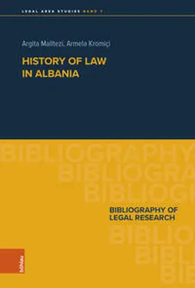 Malltezi / Kromiçi / Kromic¸i |  History of Law in Albania | Buch |  Sack Fachmedien