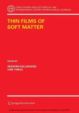 Kalliadasis / Thiele |  Thin Films of Soft Matter | eBook | Sack Fachmedien