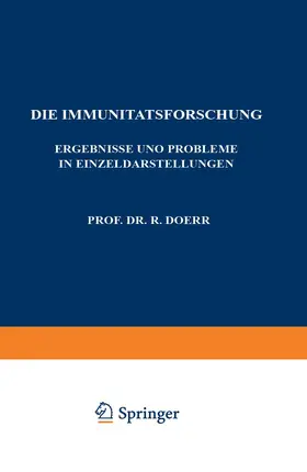 Doerr |  Die Immunitätsforschung | Buch |  Sack Fachmedien