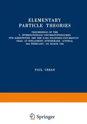 Urban |  Elementary Particle Theories | Buch |  Sack Fachmedien