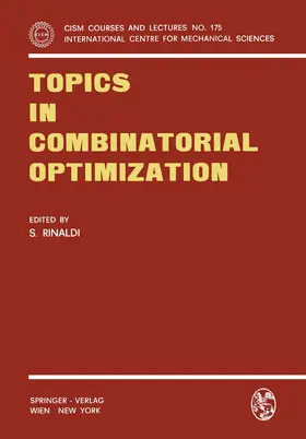 Rinaldi |  Topics in Combinatorial Optimization | Buch |  Sack Fachmedien