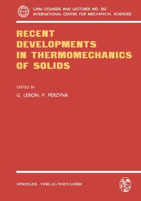 Lebon |  Recent Developments in Thermomechanics of Solids | Buch |  Sack Fachmedien