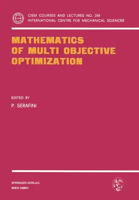 Serafini |  Mathematics of Multi Objective Optimization | Buch |  Sack Fachmedien