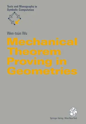 Wu |  Mechanical Theorem Proving in Geometries | Buch |  Sack Fachmedien