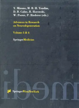 Mizuno / Youdim / Calne |  Advances in Research on Neurodegeneration | Buch |  Sack Fachmedien