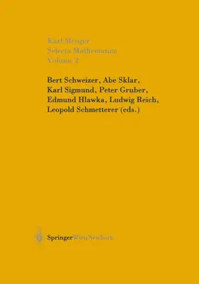 Menger / Sklar / Schweizer |  Selecta Mathematica II | Buch |  Sack Fachmedien