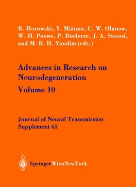 Horowski / Mizuno / Olanow |  Advances in Research on Neurodegeneration | Buch |  Sack Fachmedien