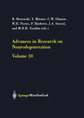 Horowski / Mizuno / Olanow |  Advances in Research on Neurodegeneration | Buch |  Sack Fachmedien