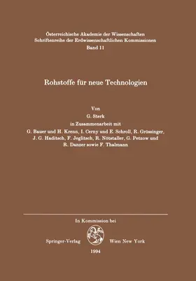 Sterk |  Rohstoffe für neue Technologien | Buch |  Sack Fachmedien