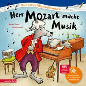 Simsa |  Herr Mozart macht Musik (Mein erstes Musikbilderbuch mit CD und zum Streamen) | Buch |  Sack Fachmedien